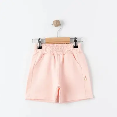 Tiffany Çocuk Şortu Oversize Theme Pudra