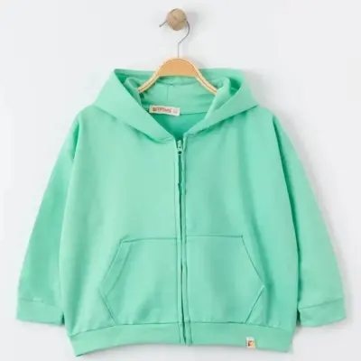 Tiffany Çocuk Sweatshirt Kapüşonlu Oversize Theme Mint (1)
