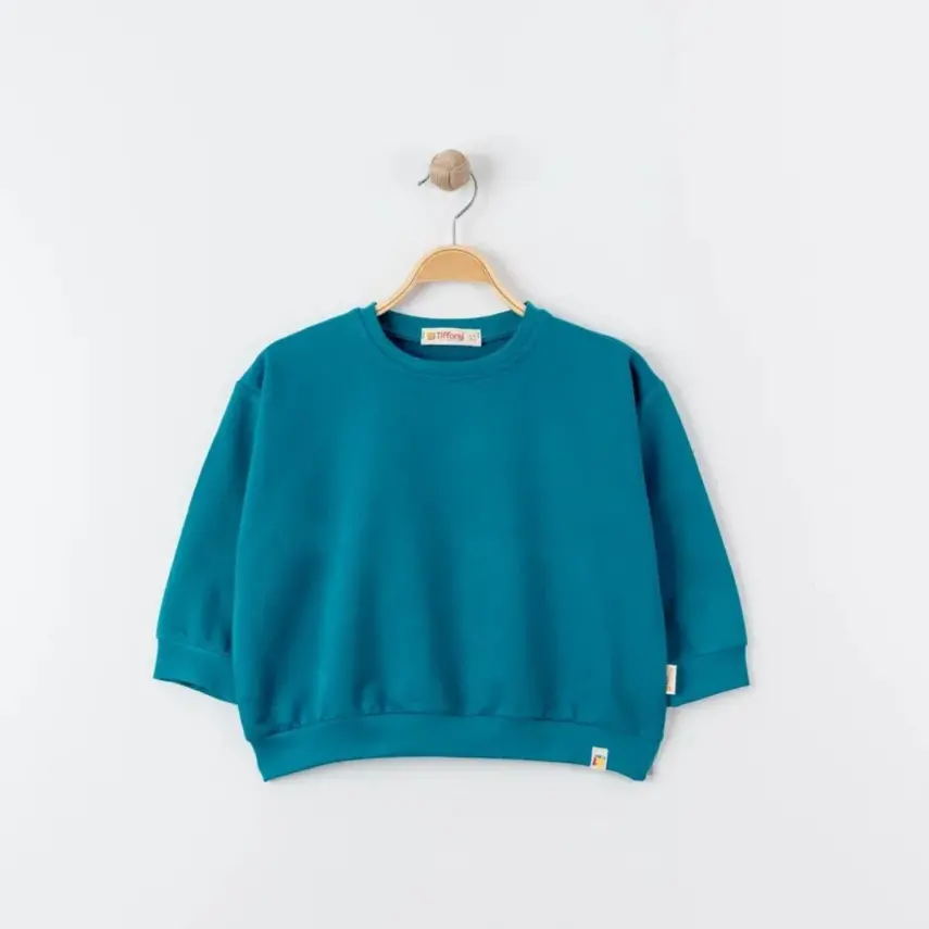 Tiffany Çocuk Sweatshirt Oversize Theme Mint - 2