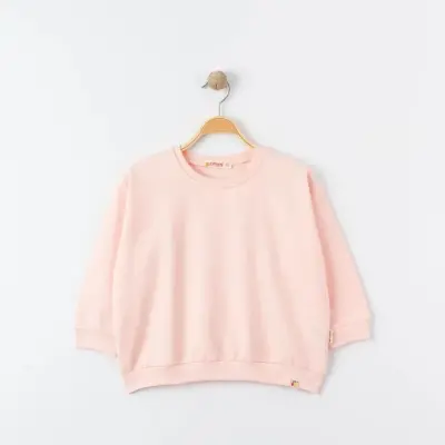 Tiffany Çocuk Sweatshirt Oversize Theme Pudra - 2