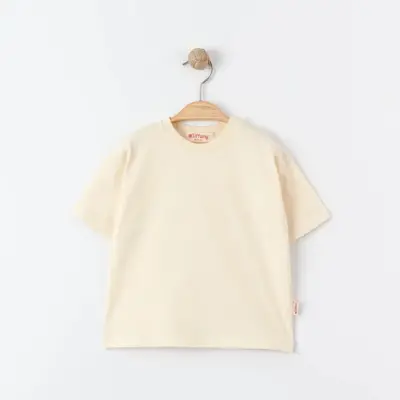 Tiffany Çocuk T-Shirt Basic Süprem Bej - 2