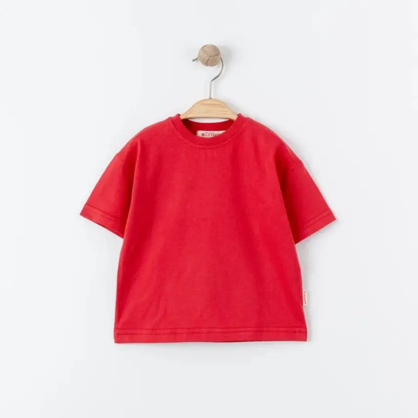 Tiffany Çocuk T-Shirt Basic Süprem Kırmızı - 1