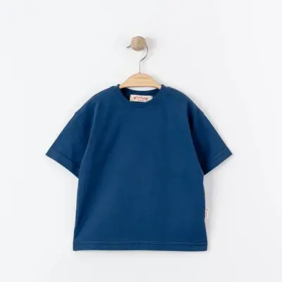 Tiffany Çocuk T-Shirt Basic Süprem Lacivert - 3