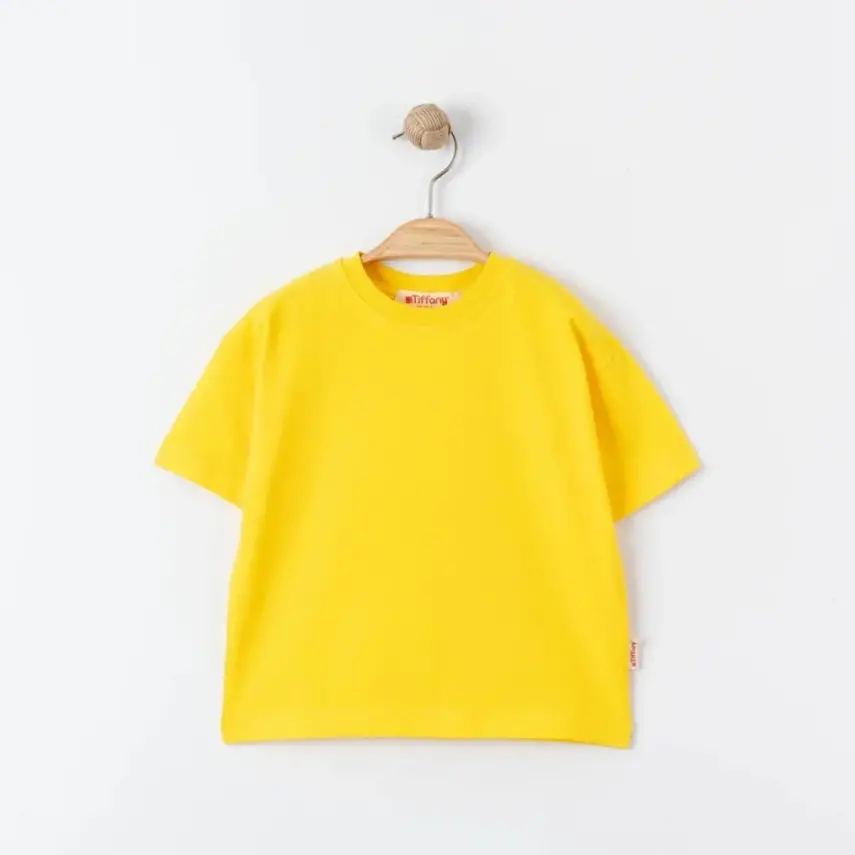 Tiffany Çocuk T-Shirt Basic Süprem Sarı - 1