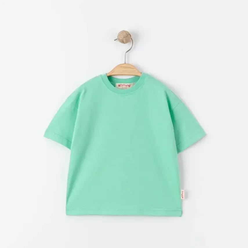 Tiffany Çocuk T-Shirt Basic Süprem Turkuaz - 3