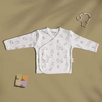 Tiffany Çocuk Zıbın Takımı 3lü Bears Organic Theme - 4