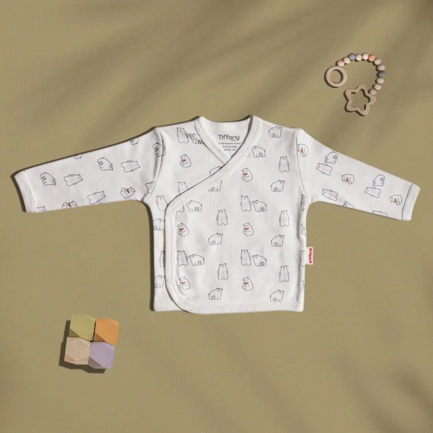 Tiffany Çocuk Zıbın Takımı 3lü Bears Organic Theme - 4