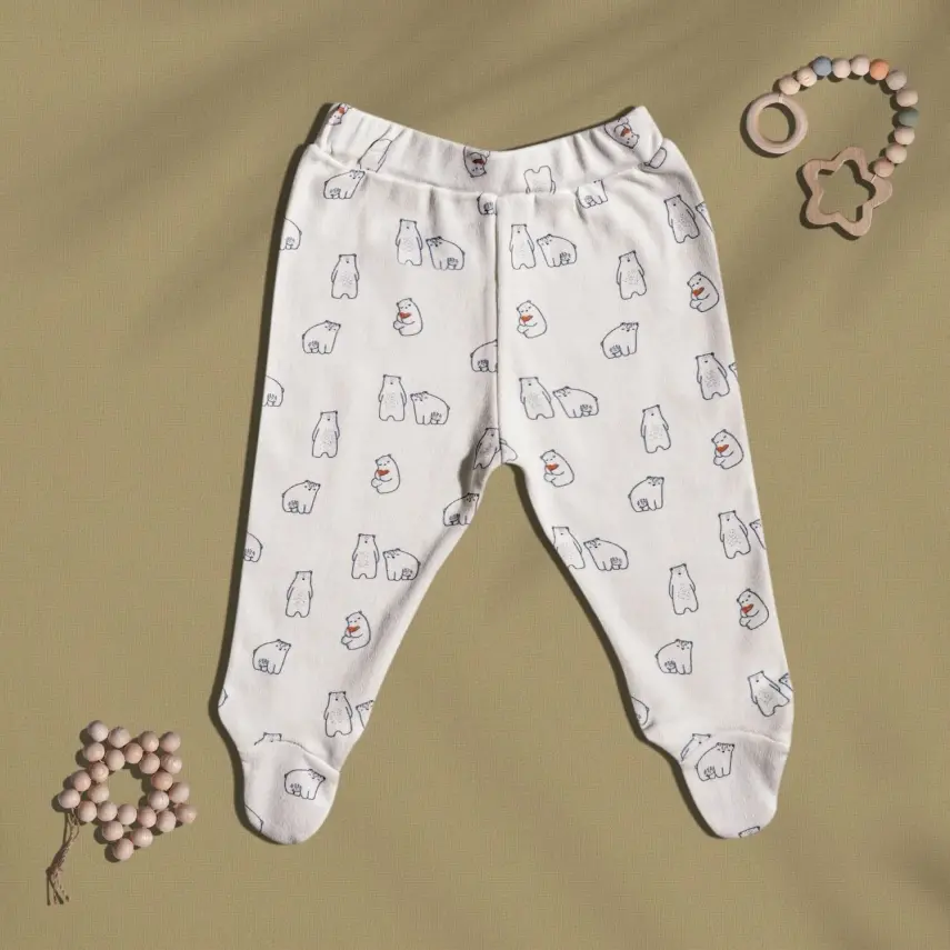 Tiffany Çocuk Zıbın Takımı 3lü Bears Organic Theme - 5