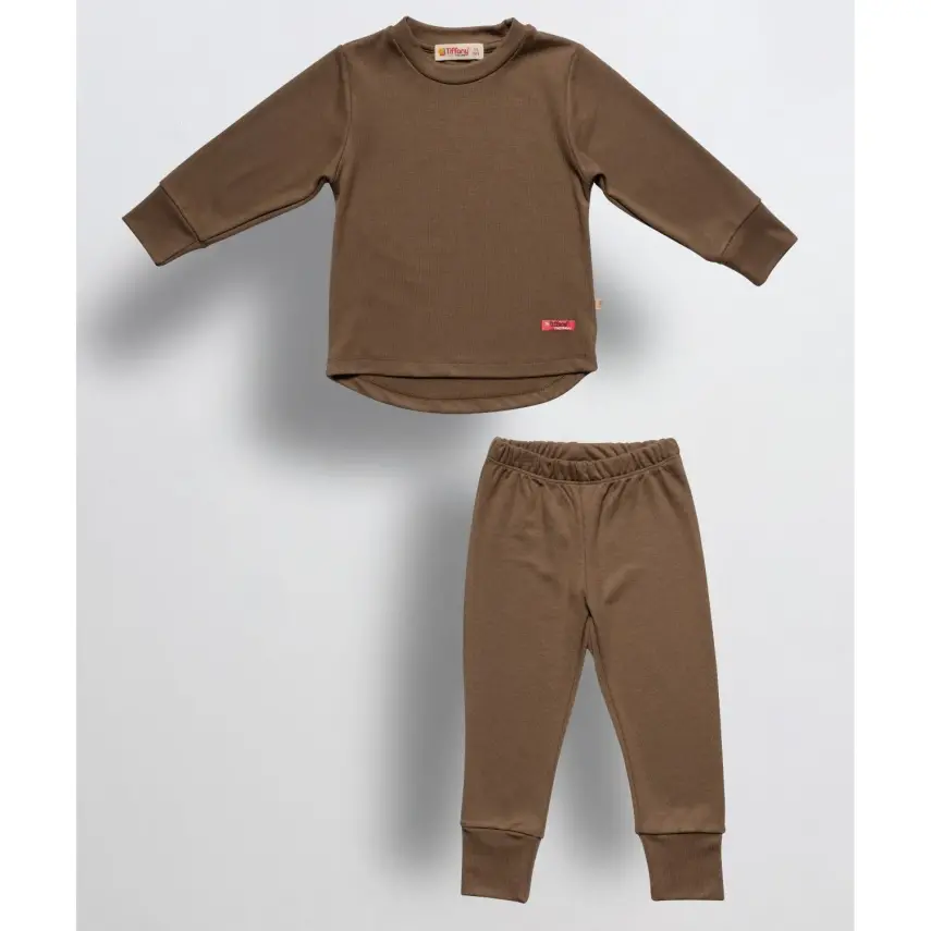 Tiffany Erkek Termal Pijama Takımı Camel - 1