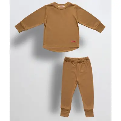 Tiffany Erkek Termal Pijama Takımı Hardal