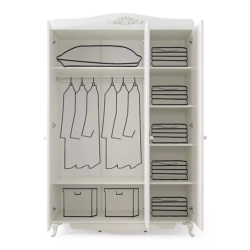 Tiffany Jolie Dolap 3 Kapılı - 5