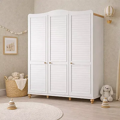 Tiffany Line Dolap 3 Kapılı Naturel