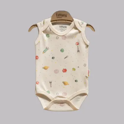 Tiffany Organik Bebek Body Atlet Space Theme Unisex - 5