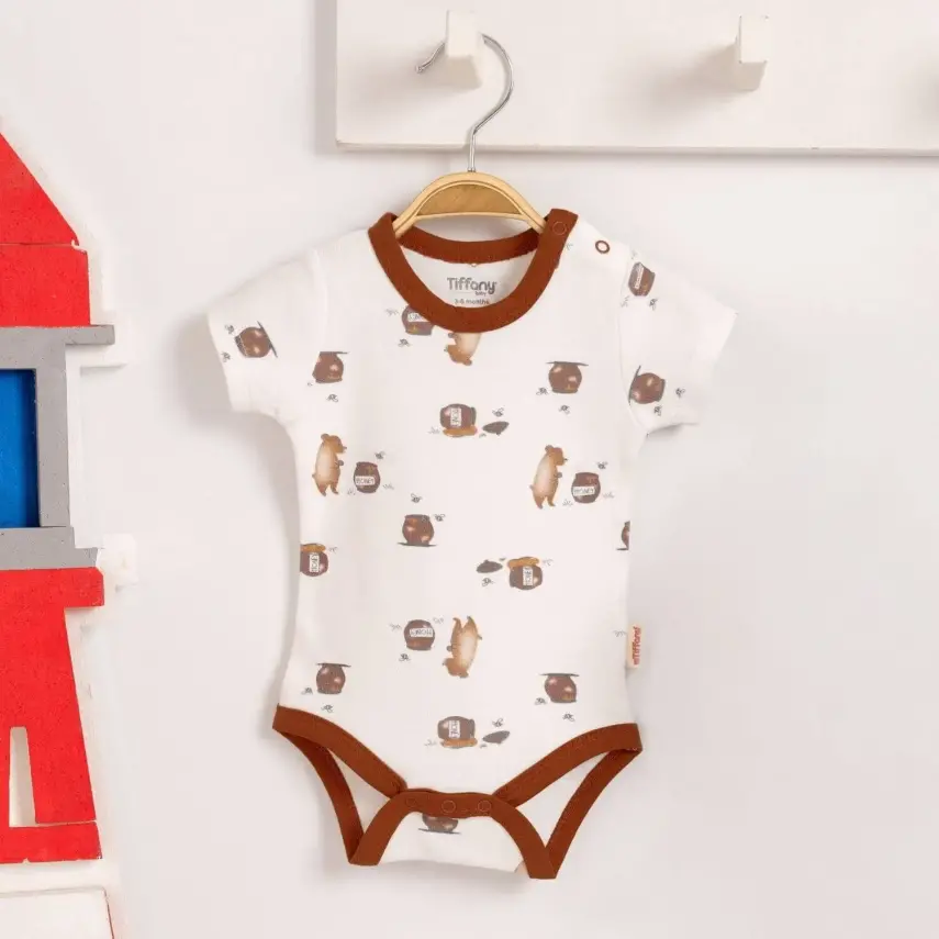 Tiffany Unisex Body Kısa Kol Honey Bear - 3