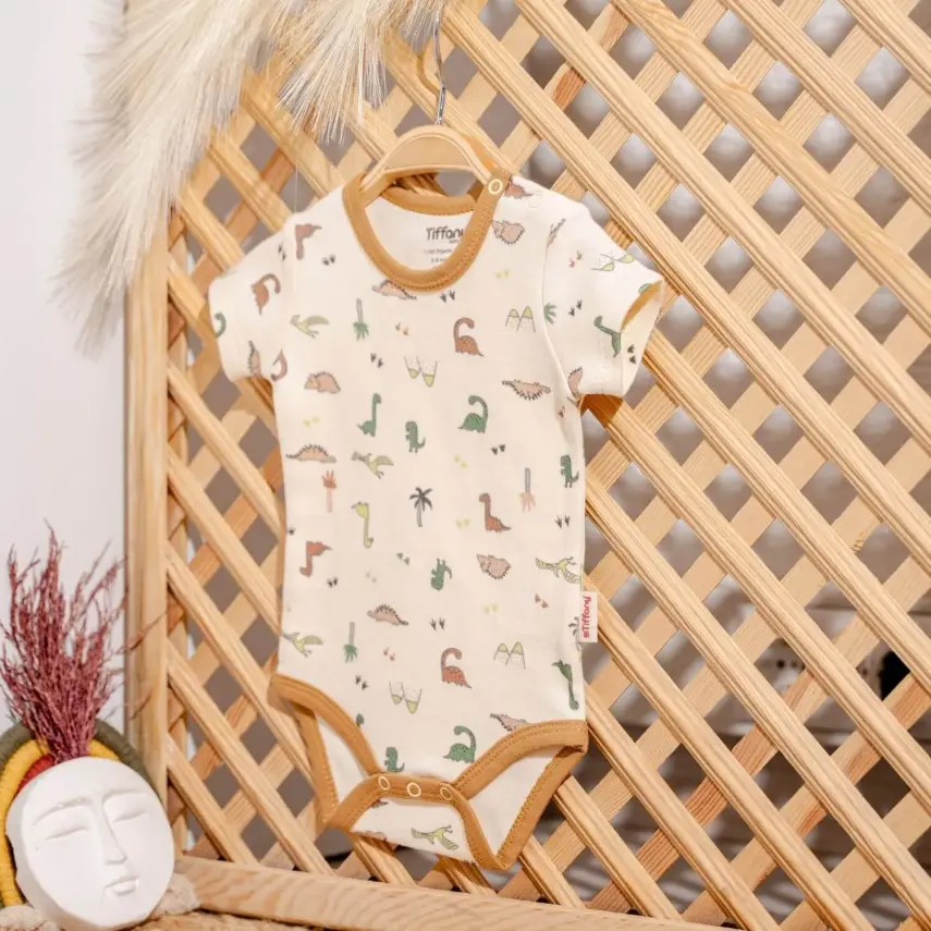 Tiffany Unisex Body Yarım Kol Traveller Dino - 1
