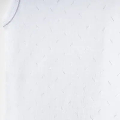 Tiffany Unisex Pamuklu Atlet Body Bisiklet Yaka Jakarlı Basic Tema Beyaz - 19