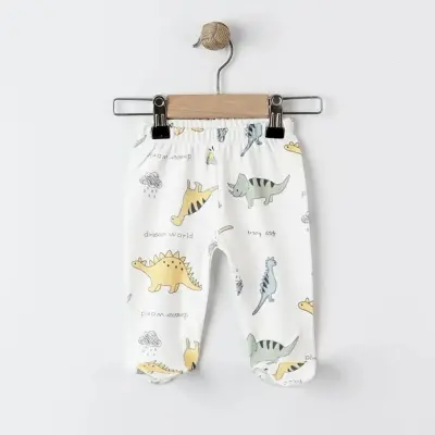 Tiffany Unisex Pantolon Patikli 3lü Dinosaur Theme - 4