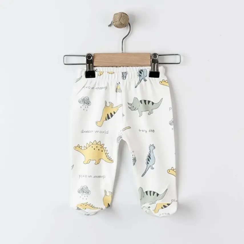 Tiffany Unisex Pantolon Patikli 3lü Dinosaur Theme - 4