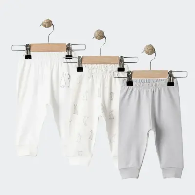 Tiffany Unisex Pantolon Patiksiz 3lü Rabbit Theme - 7