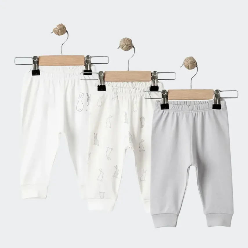 Tiffany Unisex Pantolon Patiksiz 3lü Rabbit Theme - 7