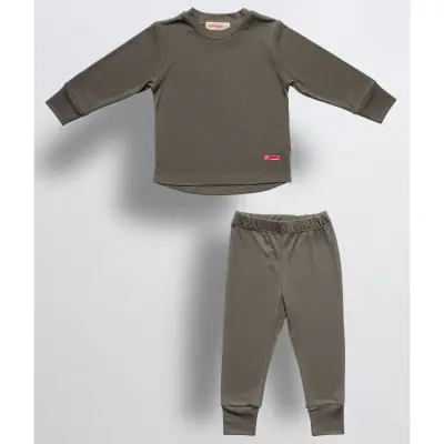 Tiffany Unisex Termal Pijama Takımı Yeşil - 11