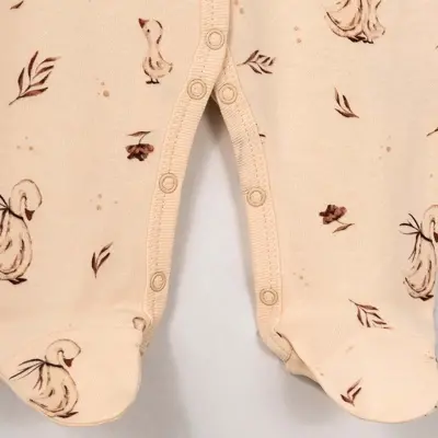 Tiffany Unisex Tulum Patikli Organik Theme Mother Swan - 4