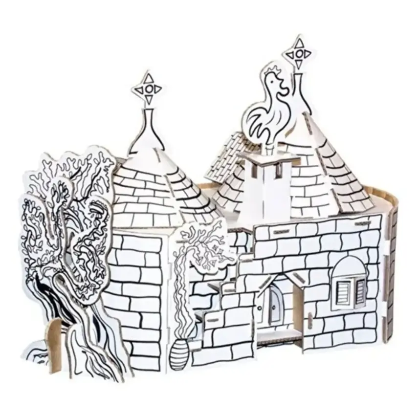 Todo 3D Boyanabiliir Trulli Evleri - 3