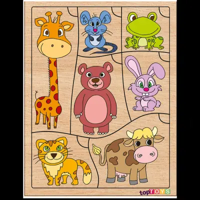 Toptoys Bil Bakalım Kim Ne Yer Eşleştime Puzzle 19x25 Cm (1)