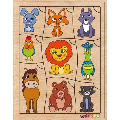 Toptoys Bil Bakalım Kimin Kuyruğu Eşleştime Puzzle 19x25 Cm