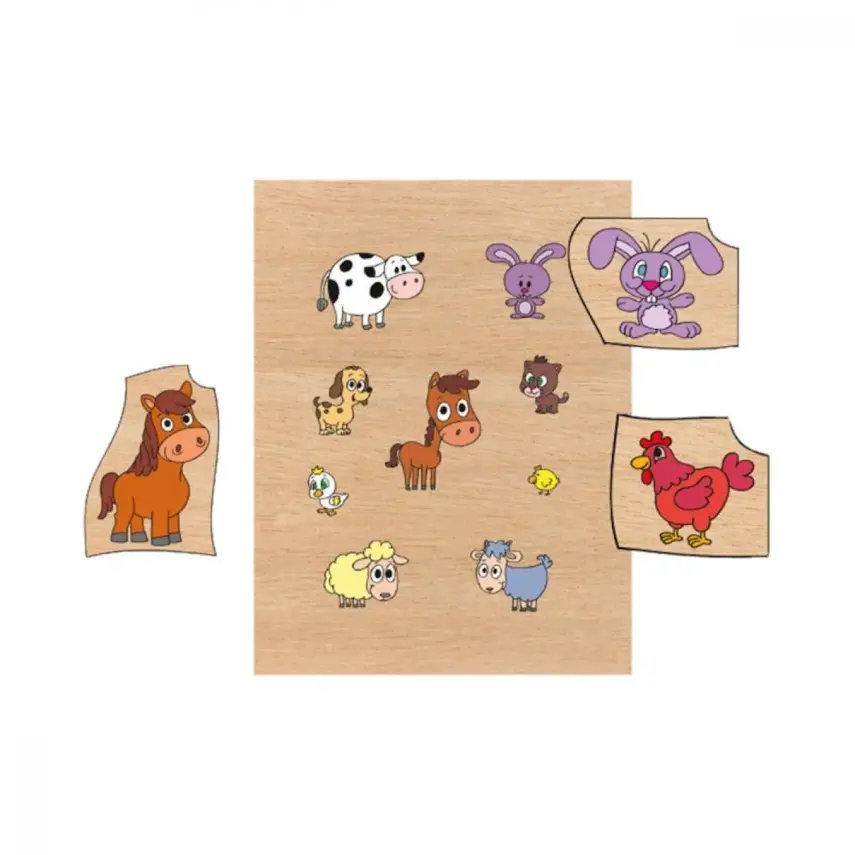 Toptoys Bil Bakalım Kimin Yavrusu Eşleştime Puzzle 19x25 Cm - 1