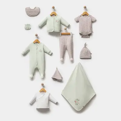 Totstale Hastane Çıkışı 10lu Fall Floral Yeşil