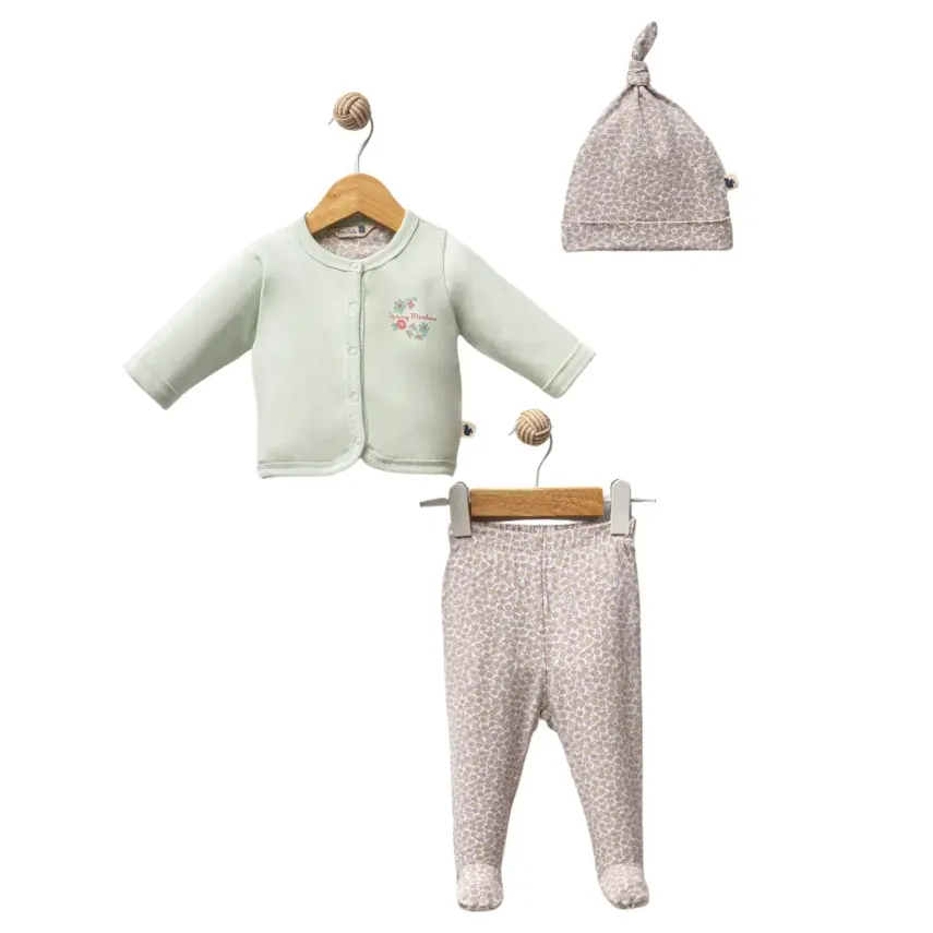 Totstale Hastane Çıkışı 5li Fall Floral Yeşil - 4