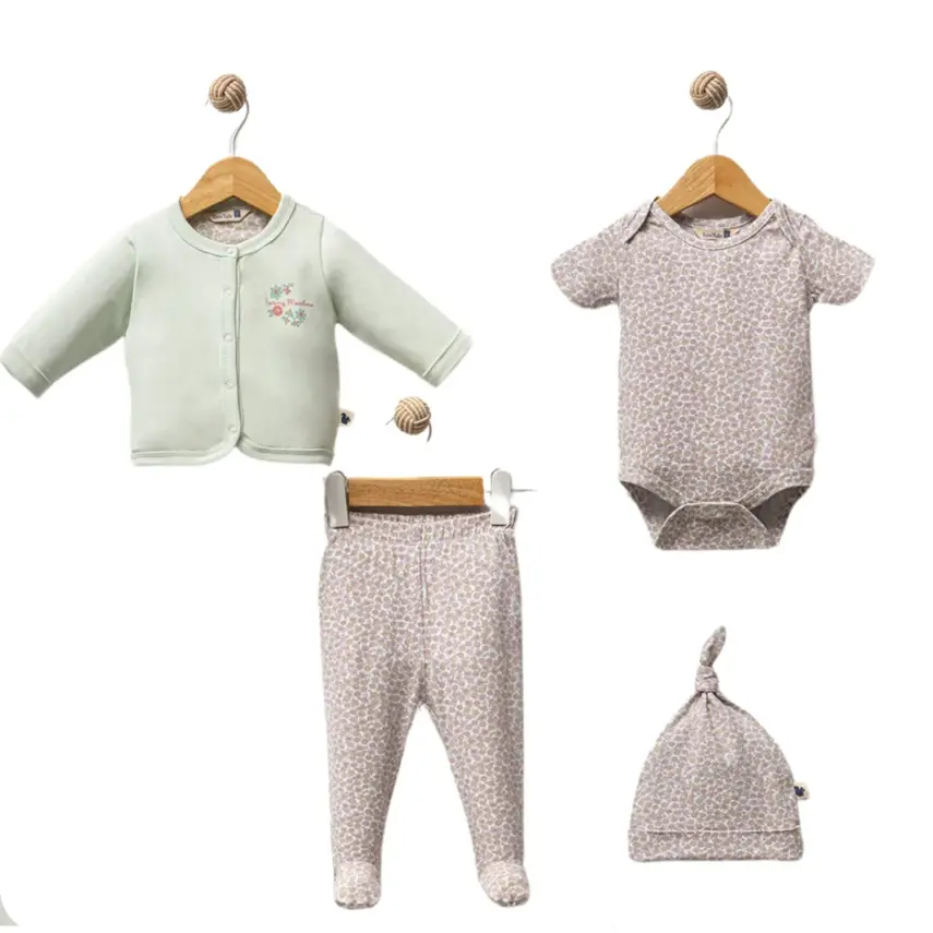 Totstale Hastane Çıkışı 8li Fall Floral Yeşil - 2