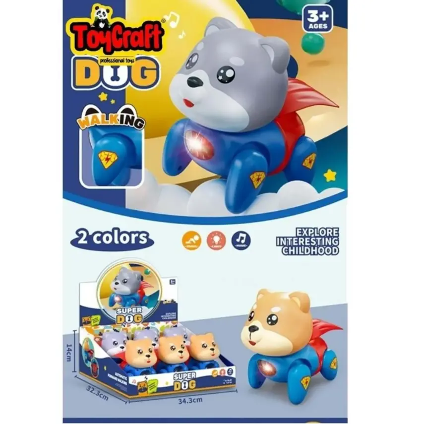 Toycraft Display 6 Lı Işıklı Müzikli Süperdog Köpek - 2