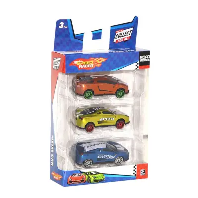 Toysan 3'lü Speed Racer Metal Araba Seti - 3