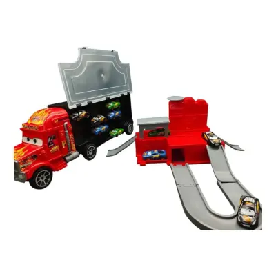 Toysan Bıg Truck Racer Garaje 10 Metal Cars (1)