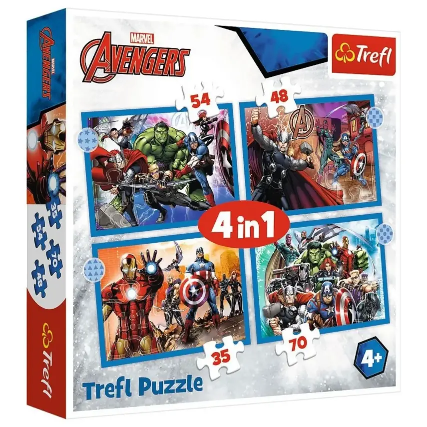 Trefl 4in1 Puzzle The Avengers - 1