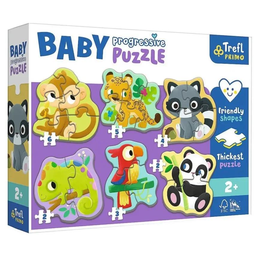 Trefl Puzzle Baby Egzotik Hayvanlar - 1