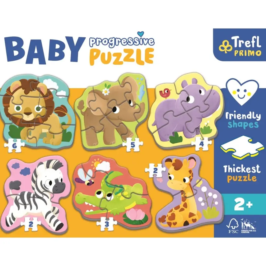 Trefl Puzzle Baby Puzzle Safari Hayvanlar - 4