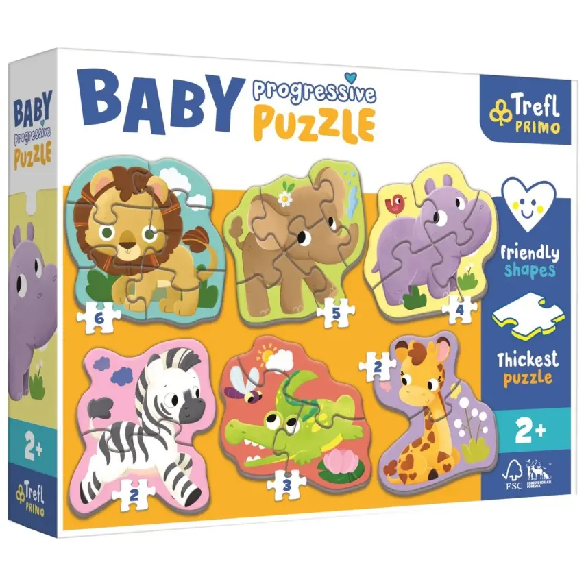 Trefl Puzzle Baby Puzzle Safari Hayvanlar - 1