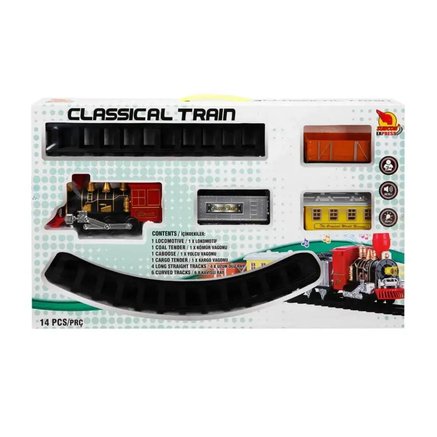 Tren Seti Sesli Işıklı 14 Parça - 1
