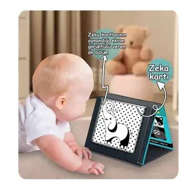 Tummy Time Karın Üstü Aktiviteli Aynalı Zeka Kartı - 4