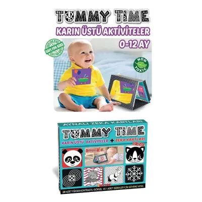 Tummy Time Karın Üstü Aktiviteli Aynalı Zeka Kartı - 1