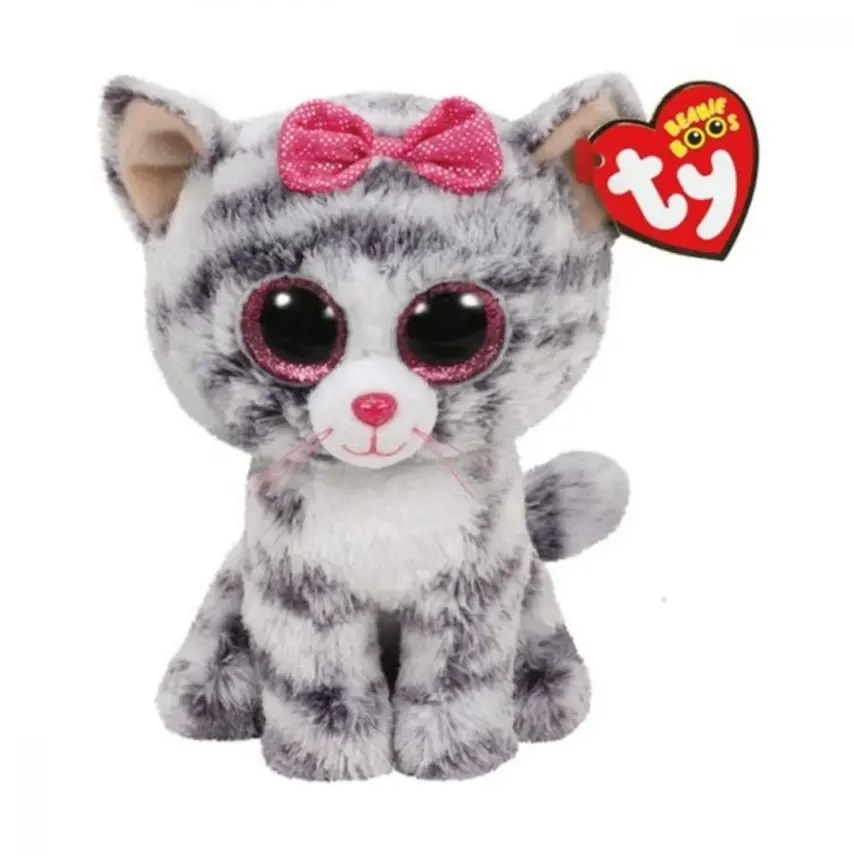 Ty Peluş Peluş Gri Kedi Kiki Reg - 1