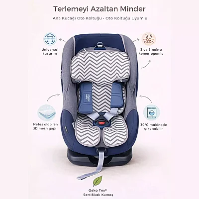 Ubeybi Pamuklu Ana Kucağı Kılıfı Turna Kuşu - 5