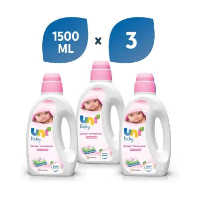 Uni Baby Bebek Çamaşır Yumuşatıcısı 3x1500 ml (1)