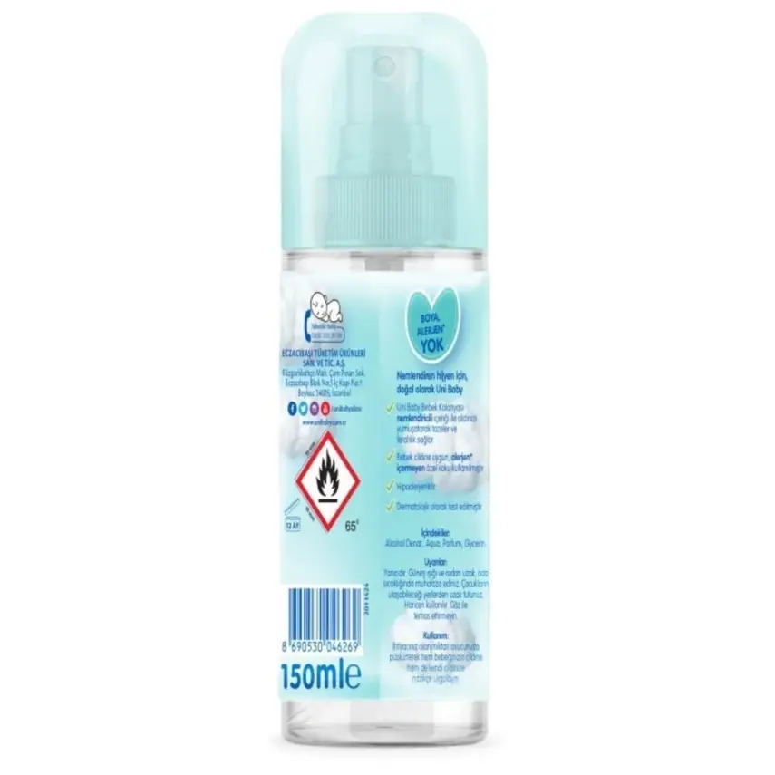 Uni Baby Bebek Kolonyası 150 ml Bebeksi Kokular - 2