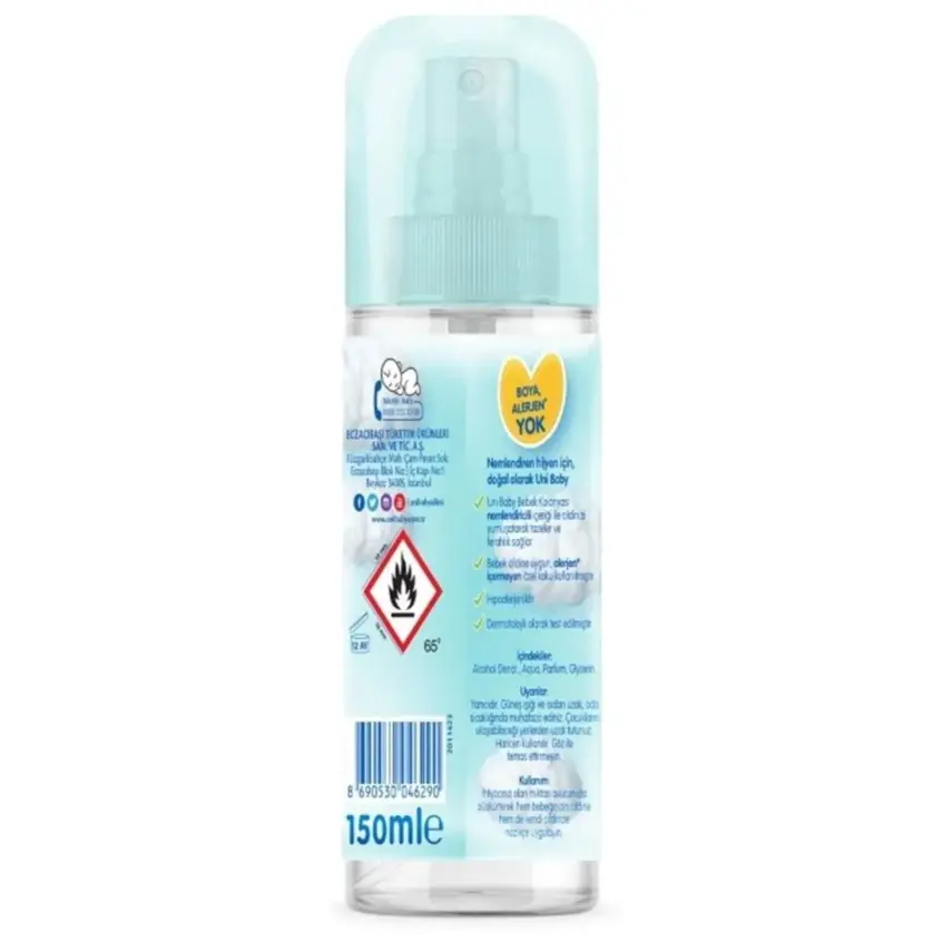 Uni Baby Bebek Kolonyası 150 ml Çiçeksi Kokular - 2