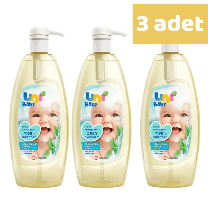 Uni Baby Bebek Şampuanı 700 ml (Yeni) x3 - 1
