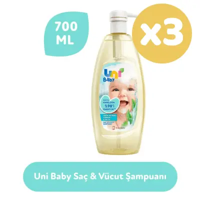 Uni Baby Bebek Şampuanı 700 ml (Yeni) x3 - 2
